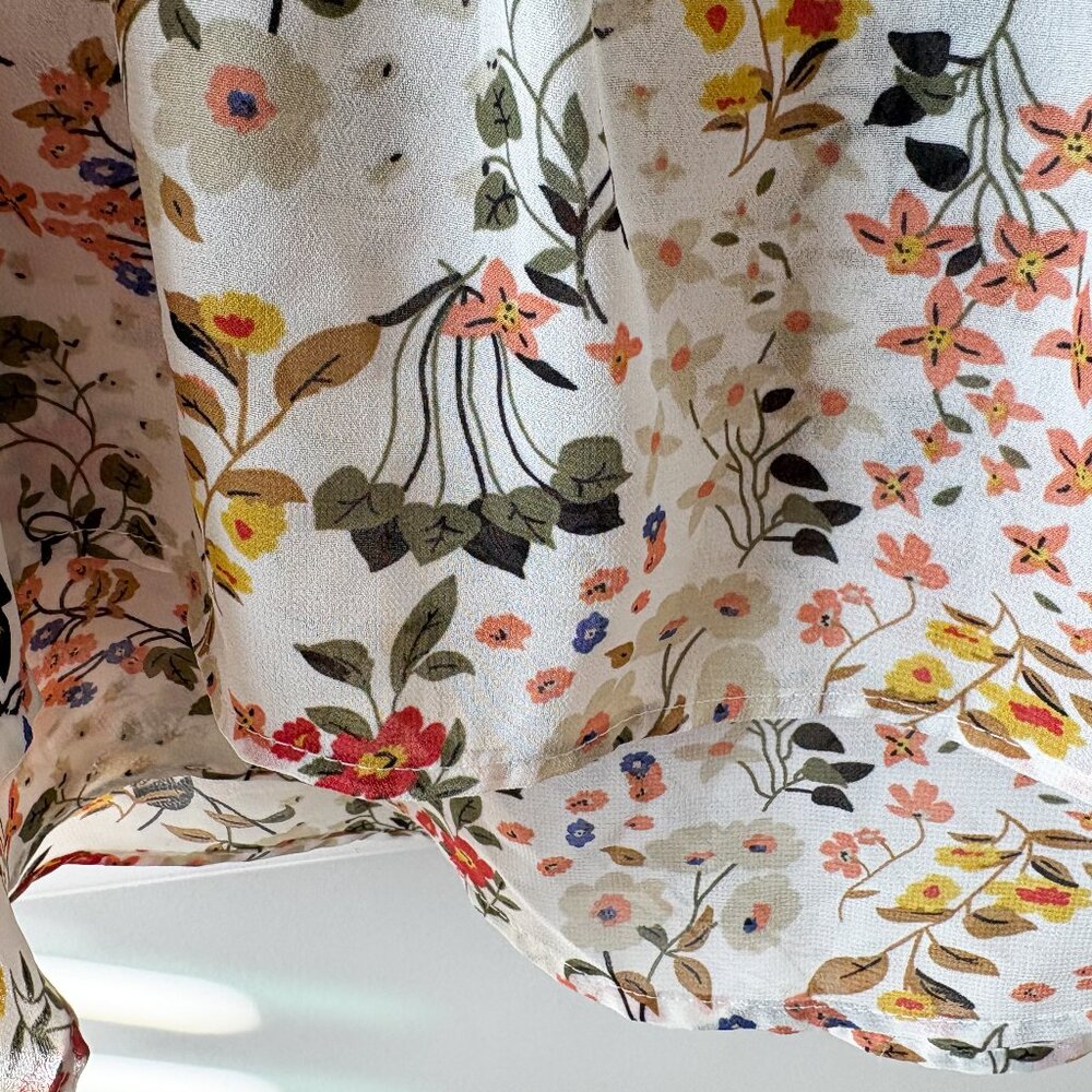 Allegra K Women's Summer Printed Midi Skirt Size Medium (8-10) - Picture 11 of 13